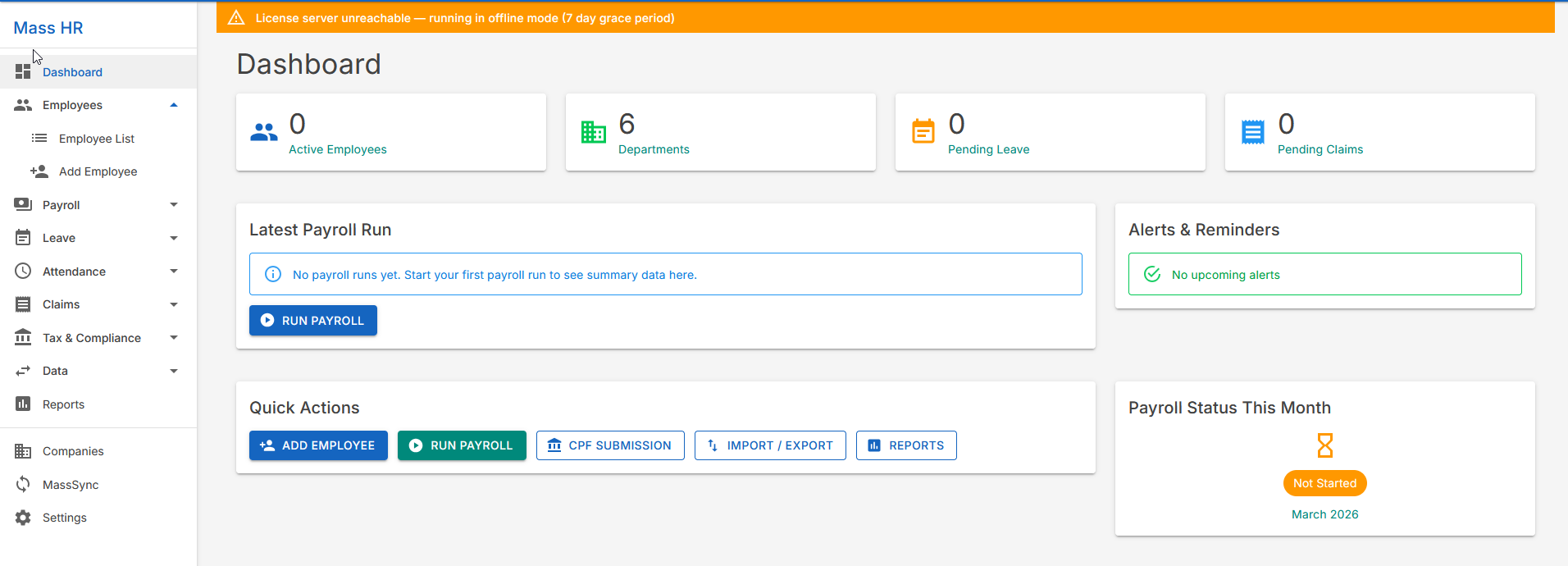 MassHR screenshot 1